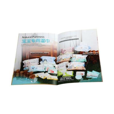 Saddle Stitch Soft Cover Book Printing For Corporate Brochure