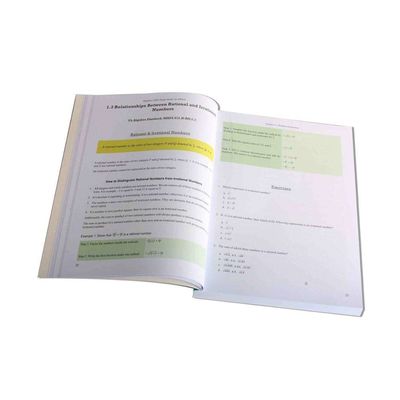 250 Pages Paperback Book Printing Service Offset Paper Customized Size