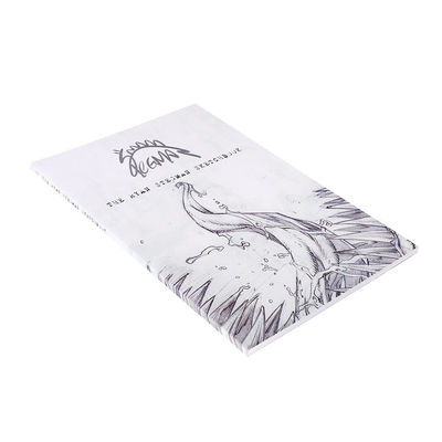 White Black Softcover Book Printing Saddle Stitch Binding
