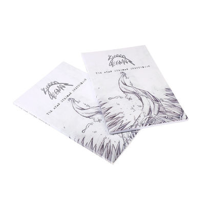 White Black Softcover Book Printing Saddle Stitch Binding