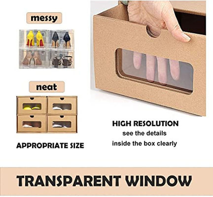 Waterproof Stackable Shoe Box Gift Box Custom Size ISO certificated