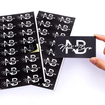 Gold Foil Logo Transparent Vinyl Sticker Die Cut  FSC certificated