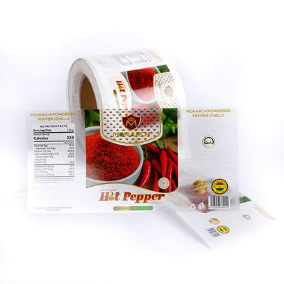 Gold Foil Logo Transparent Vinyl Sticker Die Cut  FSC certificated